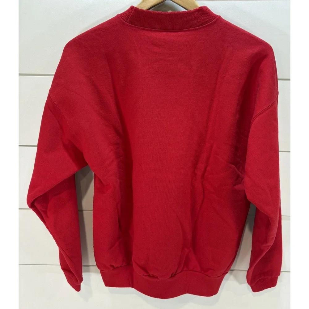 VTG Northern Reflections Women's Red Sweatshirt Birds Cardinal Blue Jay Size M